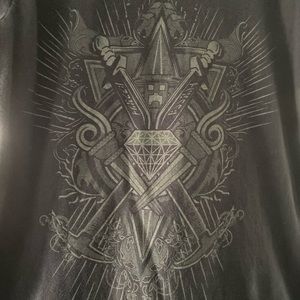 Threadless Minecraft size medium fitted.